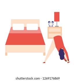 woman daily routine
