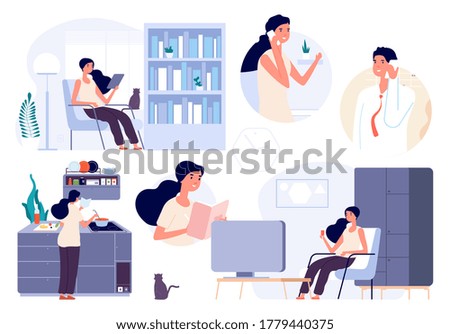 Image, Stock Photo stay at home | cuddle!