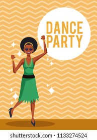 Woman dance party