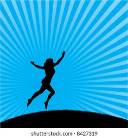 Woman dances