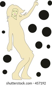 A woman dancing