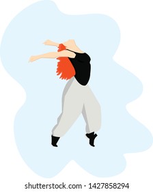 Woman dancing and having fun.