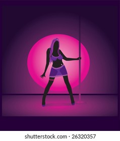 Woman Dancing Striptease
