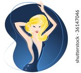 woman dancing vector