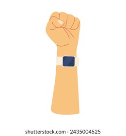 woman day hands clenched into fists woman