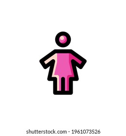 Woman Mother’s Day Outline Icon Logo Vector Illustration

