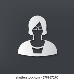 Woman design on clean background,vector