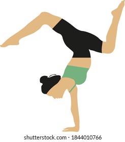 Woman Design from Yoga pose.
