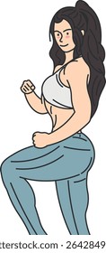 woman diet health and beauty woman in shape