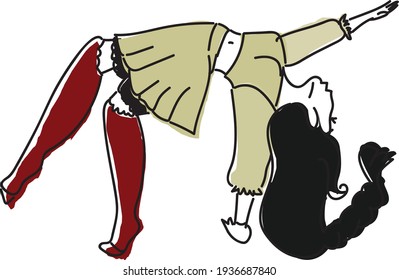 a woman with different dance
