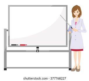 Woman doctor. Researcher woman.