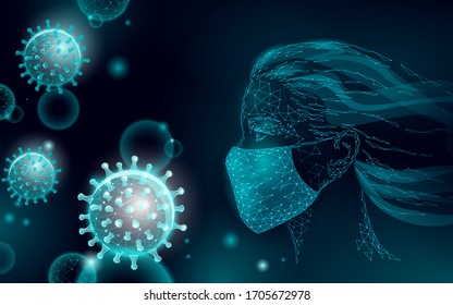 Woman doctor scientists hold test tube. Safety medical mask virus microscope vaccine. Developing pandemic coronavirus pneumonia treatment. Healthcare immunization research vector illustration