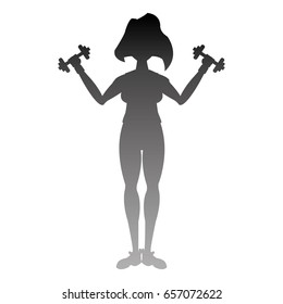 Woman doing aerobics
