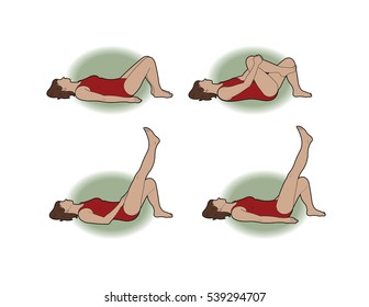 Woman doing core exercises