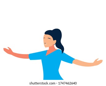 woman doing dance exercises at home vector illustration design