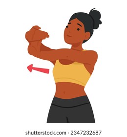 Woman Doing Palm Exercises, Character Flexes And Stretches Her Fingers, Rotates Wrists, And Gently Massages Her Hands To Improve Flexibility And Alleviate Tension. Cartoon People Vector Illustration