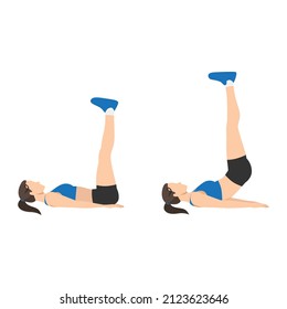 Mujer haciendo ejercicio de Pulsos. Ilustración vectorial plana aislada en fondo blanco