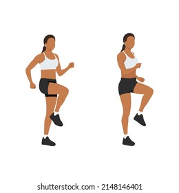 jog in place clipart