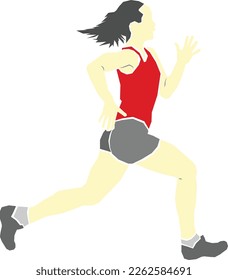 a woman doing running exercise