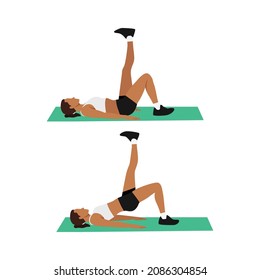 58 Single Leg Glute Bridge Images, Stock Photos & Vectors | Shutterstock