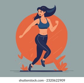 woman doing stretching and exercise
