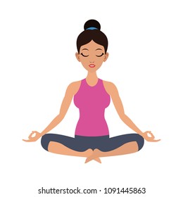 Woman doing yoga