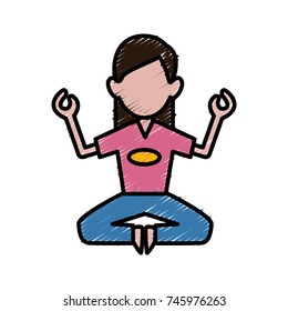 Woman doing yoga