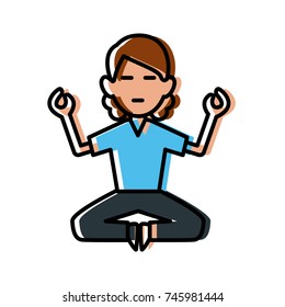Woman doing yoga