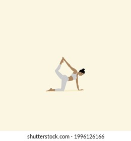 woman doing yoga exercise sport