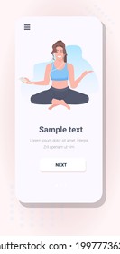 woman doing yoga exercises healthy lifestyle concept girl meditating in lotus pose