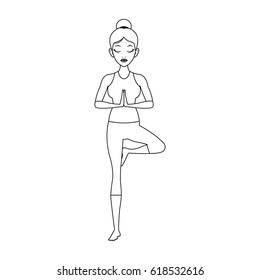 woman doing yoga icon