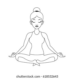 woman doing yoga icon