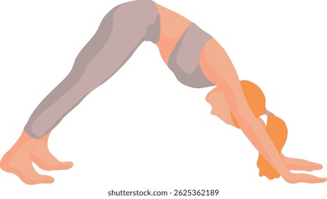 woman doing yoga moves at home