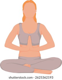 woman doing yoga moves at home