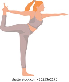 woman doing yoga moves at home