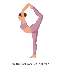 a woman doing yoga vector illustration
