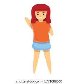 Woman doll icon. Cartoon of woman doll vector icon for web design isolated on white background