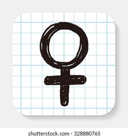 woman doodle