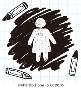 woman doodle