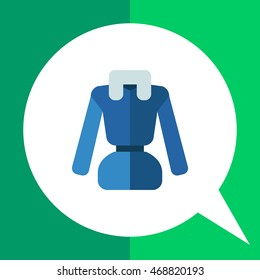 Woman down jacket icon