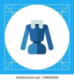 Woman down jacket icon