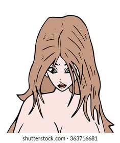 woman draw