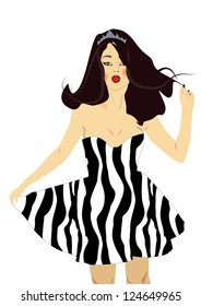 Woman in dress