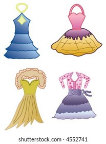 Woman dress colletion with Four dresses