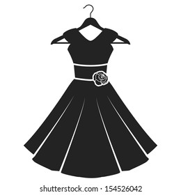 Woman Dress Icon. Vector Illustration