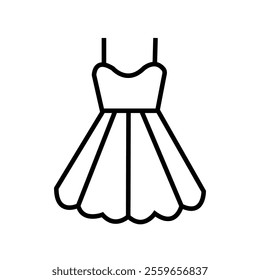 Woman dress icon with white background