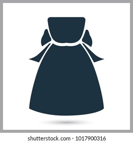 Woman dress simple icon