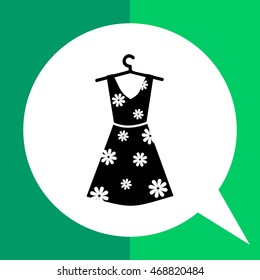 Woman dress simple icon