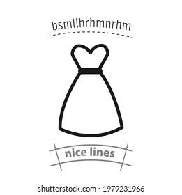 woman dress simple vector icon. woman dress simple vector icon. woman dress simple vector icon. 