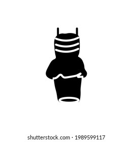 woman dress vector type icon